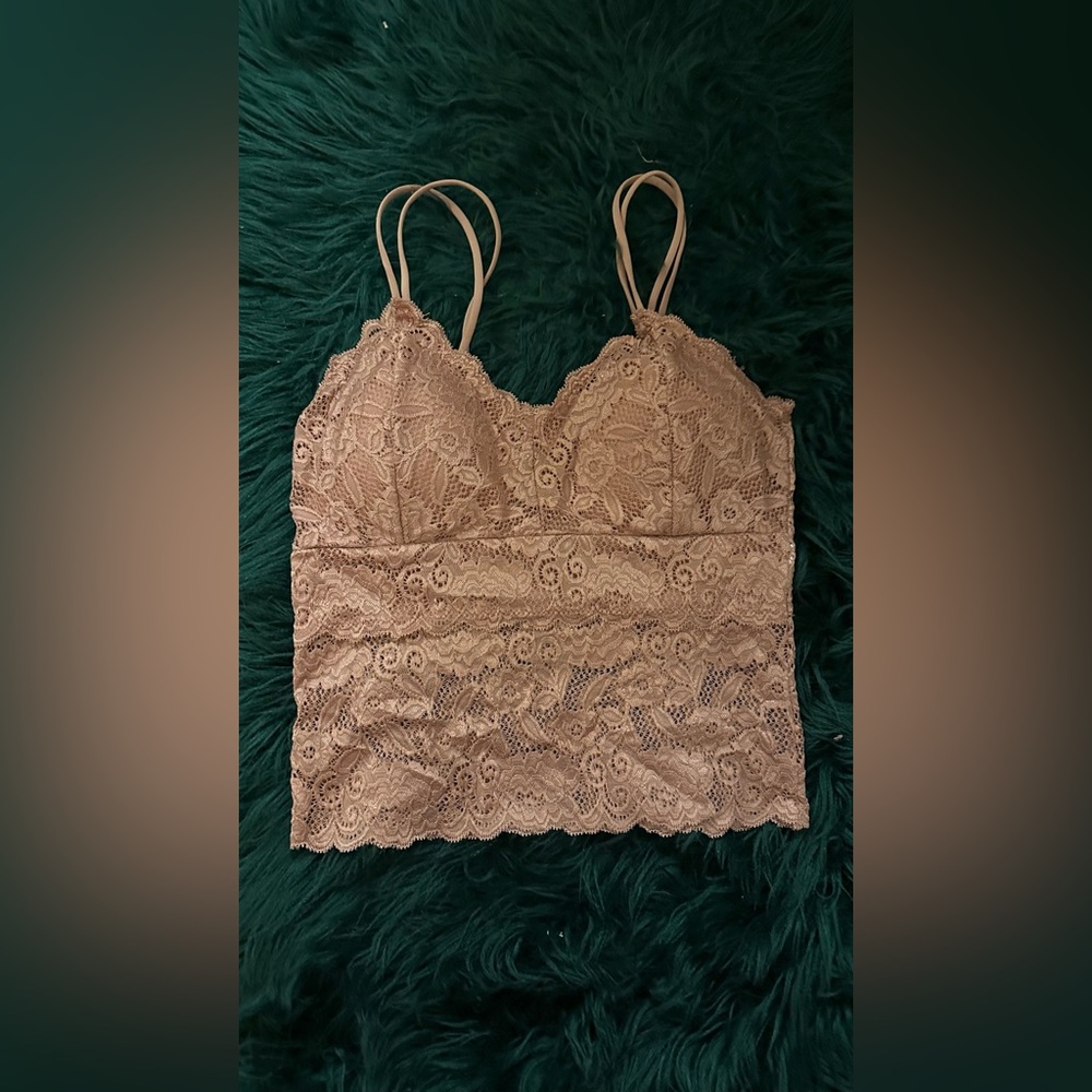 pink lace cami top